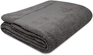 Towelogy® Super Soft Luxurious Bath Sheets Extra Large 100% Egyptian Cotton Bathroom Shower Towel Super Absorbent Hotel Quality Fade Resistant 90x140cm | Machine Washable (Black Noir, 1)