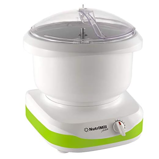 NutriMill Artiste Kitchen Stand Mixer (Lime Green Trim)