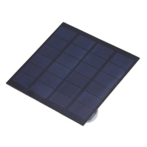 6V 1.5W Monocrystalline Solar Panel High Conversion Rate Compact Size Water Resistant UV Resistant Design for Bicycle Cellphone Power Bank Camping