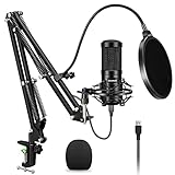 Excelente calidad de sonido: el micrófono de condensador adopta el circuito de audio completamente nuevo. Captura un sonido rico y de cuerpo completo de fuentes que están directamente delante del micrófono. El patrón de captación cardioide minimiza el ruido de fondo y aísla la fuente de sonido principal, haciendo que el sonido sea más claro y más realista.
