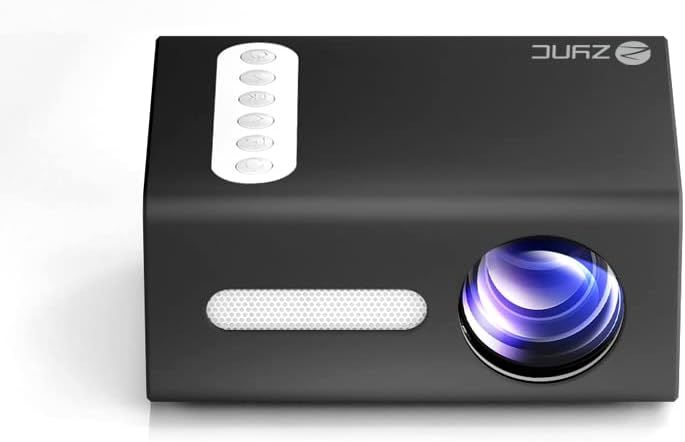 Zync S2 Mini LED Projector 600 Lumens 3.5mm Audio 320x240 HDMI USB Mini Beamer Home Media Player Support Full HD 1080 (Black)