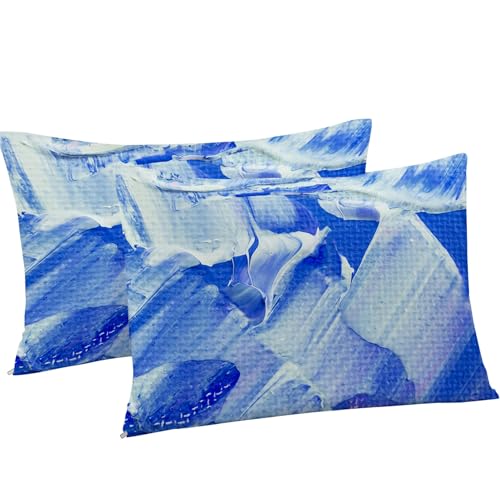 Housse de couette 160x200 anti-plis en microfibre douce fermeture éclair