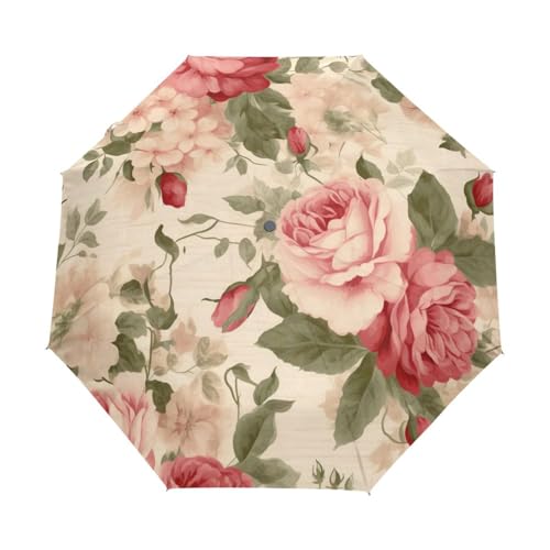 Parapluie de pluie rose vintage GAIREG chic pour les trajets citadins des femmes