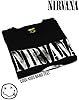 Nirvana Boys T-Shirt | Smiley Face Logo Band Tee | Black Short Sleeve Kids Top 14-15 Years #1