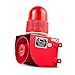 YASONG SLA-01 Model Industrial Alarm, LED Strobe 120dB Loud Horn for Large Machinery and Production Line Start Work Siren, Fire Safety Emergency Alarm, IP65 Waterproof 25 Watts AC 110 - 120 Volts