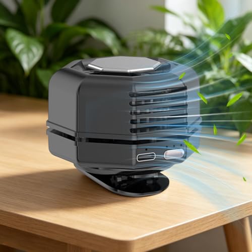 Ventilador de clip con rotación de 360 grados y flujo de aire personal ajustable 4