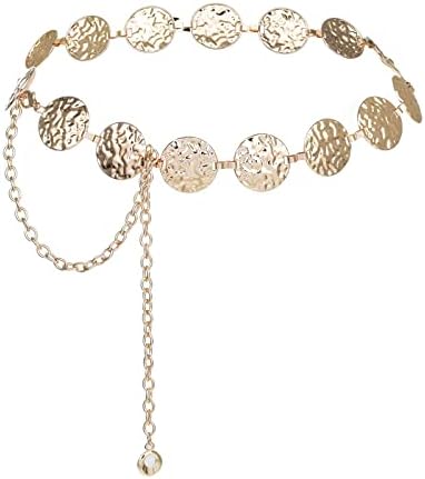 ILuvatar Golden Fashion Metal Waist Chain Belt Blouse Dress Sweater Chain Belt U27
