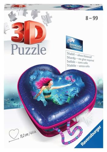 Ravensburger 3D Puzzle 11249 - Herzschatulle Bezaubernde Meerjungfrauen -...