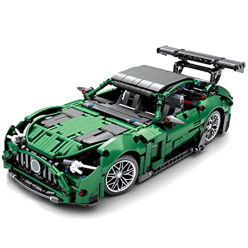 Tosbes Technik Sportwagen Modell Bausteine, for AMG Rennwagen, 1:14 1460+ Teile Sportwagen Modell Bausatz Klemmbausteine… – Bild 5
