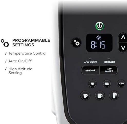 Keurig K-Elite Single Serve K-Cup Pod Coffee Maker, with Strength and Temperature Control, Iced Coffee Capability, 8 to 12oz Brew Size, Programmable, Brushed Silver - 4