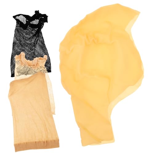 HAPINARY Halloween Bald Cover Cosplay Bald Cap Latex Cap Set Wig Net for Women's Accessories