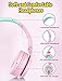Voopwink Kids Headphones with Microphone, Wired Over Ear Headsets with Limited Volume 85dB/ 94dB for Boys Girls Teens Children Online School/Travel/iPad/Tablet/Cellphone