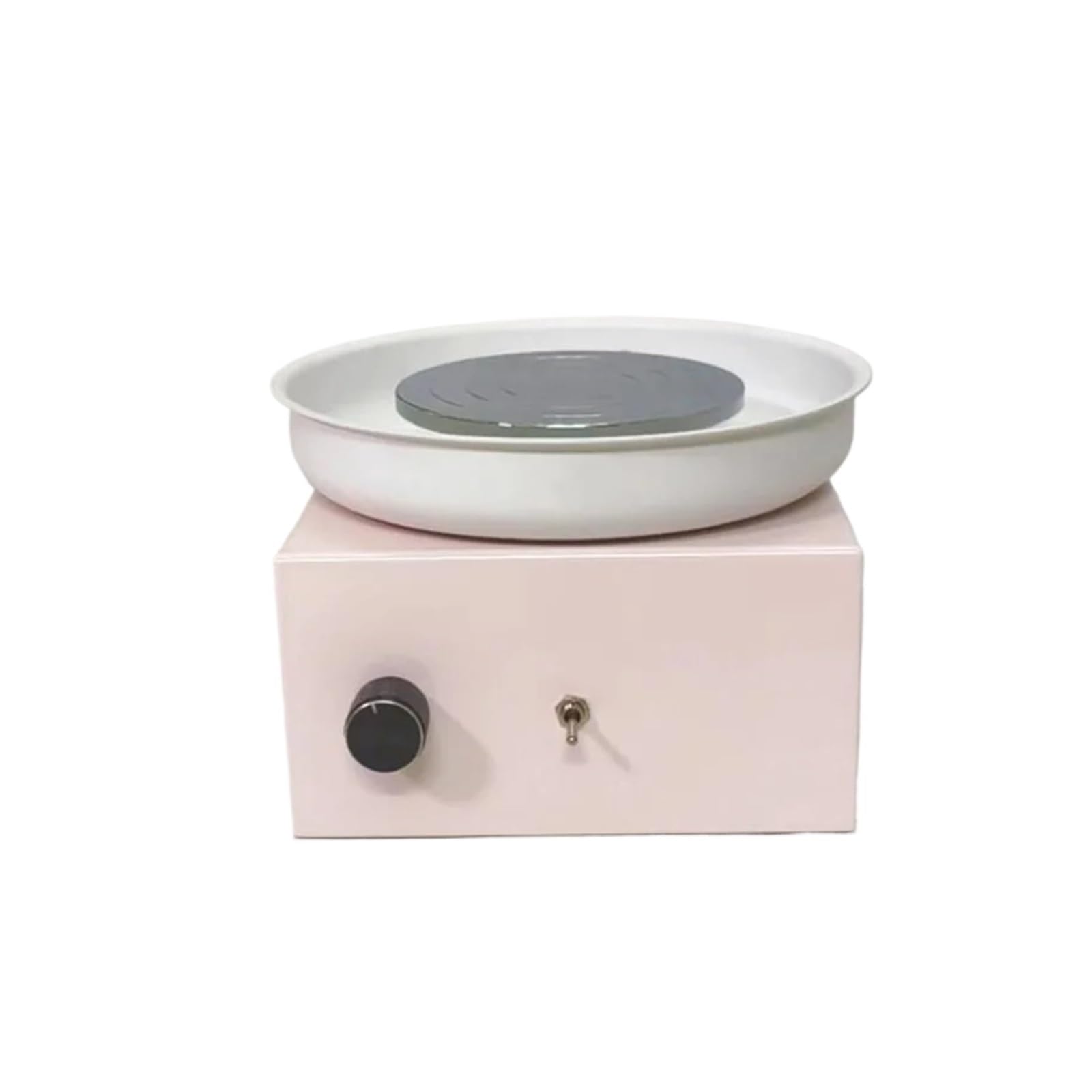 DIY-Keramik-Bastelset – Elektrisches Töpferscheiben-Set mit verstellbarem Drehteller aus Zinklegierung Effizienz(Pink)