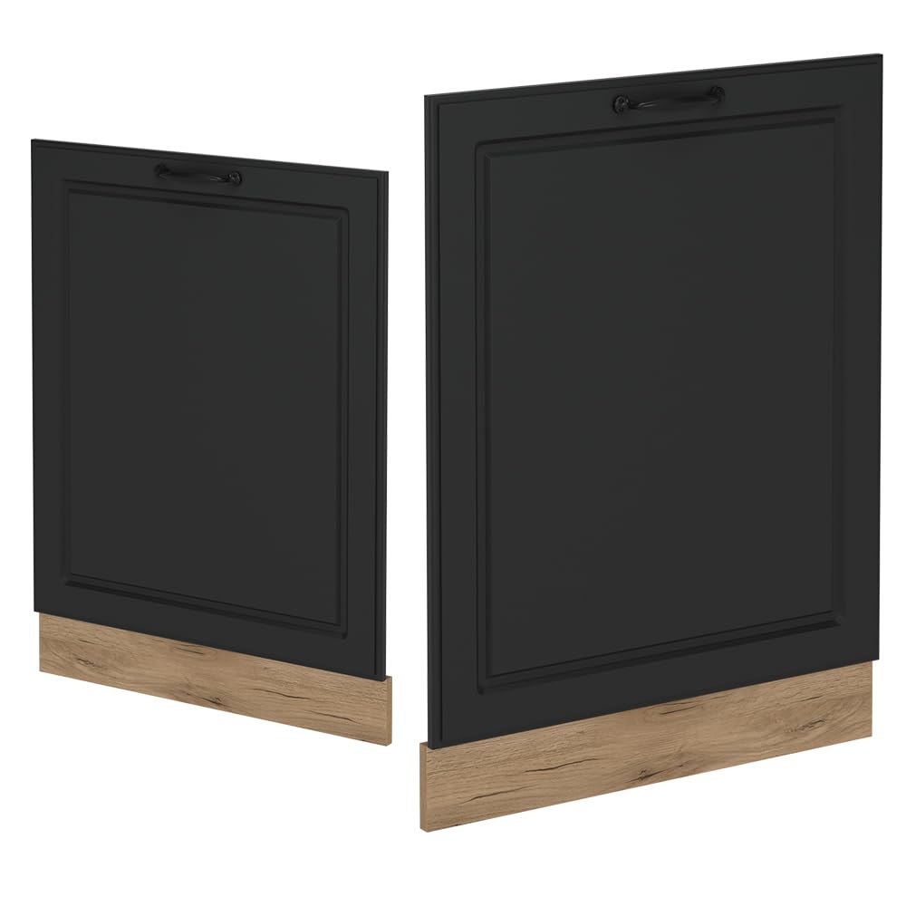 Vicco Façade de Lave-Vaisselle R-Line, Anthracite Campagne, 60cm