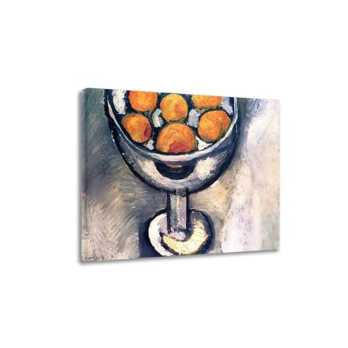 Tableau Coupe d'Oranges impression toile classique 40x48 cm encadré