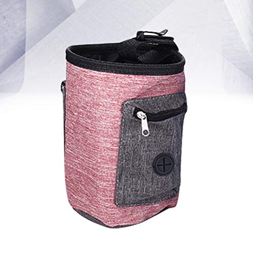 Popetpop bolsa portátil para petiscos para cães, bolsa para viagem para lanches e animais de estimaç