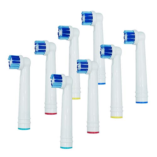 Replacement Toothbrush Heads Compatible For Oral-B Braun Electric Toothbrush ,Sensitive brush heads Extra soft bristles. 8 Count