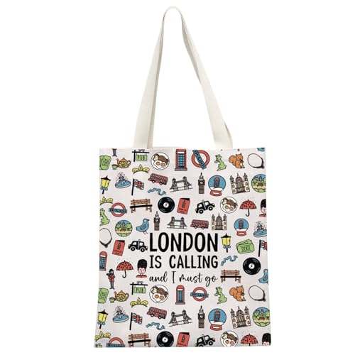 London Girls Weekend Gift London England UK Travel Souvenir Gift London Accessories Bag London Travel Toiletry Bag, Must Go London Tote EU, Small