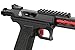 Lancer Tactical Polymer Lightweight Full Auto/Semi Gas Blowback Airsoft Pistol w/Red Dot Mount Plate (Tandemkross Cthulhu) (Black/Red)