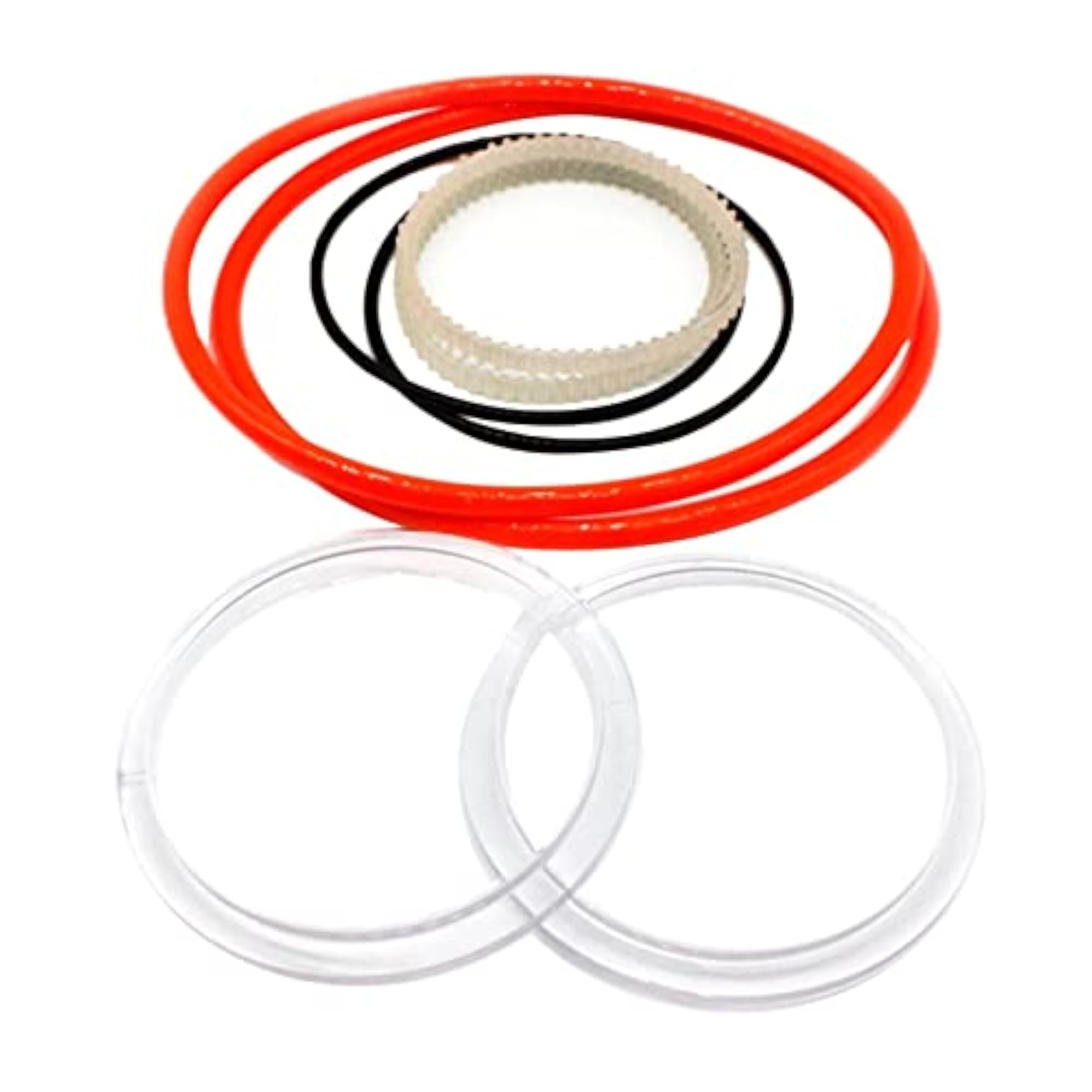 12x Rubber Chain Replacement Dentate Timing Bels Jewelry Rotary Tumbler