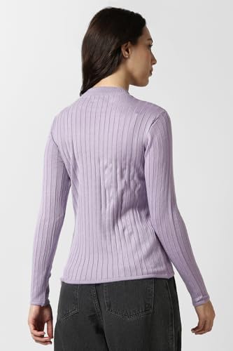 Image of Van Heusen Women's Round Neck Solid Knit Top|Full Sleeve Casual winterwear