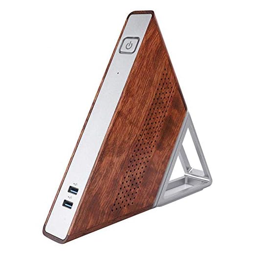 Mini-PC mit spitzem Winkel,dreieckiger tragbarer Windows 10 Pro-Mikrocomputer, N3450 Quad Core, 8 GB RAM, 64 GB EMMC + 128 GB SSD-Mini-PC,3,5 mm Audio,12 V Gleichstrom,HDMI,RJ45,USB 3.0-Schnitts(EU)