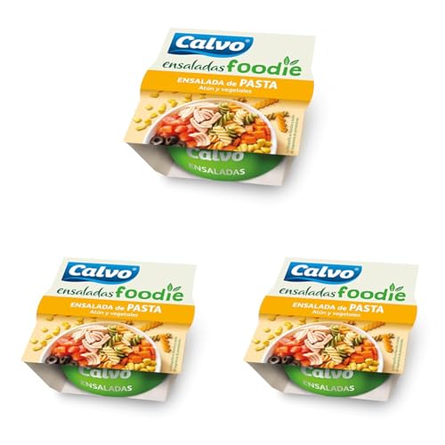 Calvo Ensalada Foodie Pasta 190g (Paquete de 3)