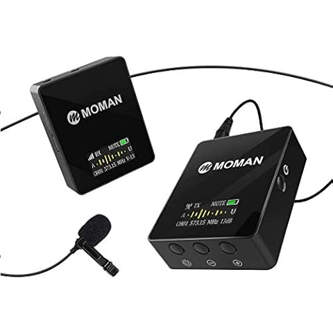 Micrófono inalámbrico Moman C1 UHF de solapa para videocámaras Cover