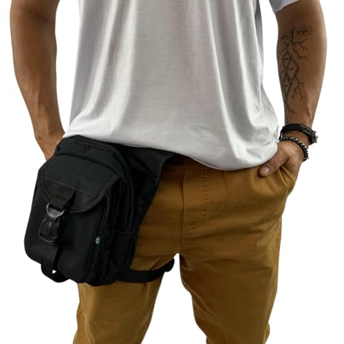 Pochete de Perna Militar Tático Bolsa Unissex Para Coxa Cintura Transversal Grande Motoboy Camping P