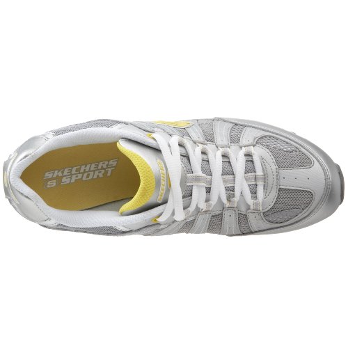 Skechers Skechers Sport Women's Sprint - Lavishly Sneaker, Silver/Yellow, 6 B(M) US