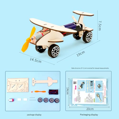 Classroom Demonstration Science Activity, Propeller Flyer Model for Physics Lessons, Wooden Assembly Project for Teachers and Display Tables Propeller Science Experiment Wooden Flyer Model Classroom - Image 6