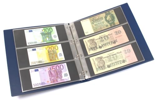 Album billets de banque pour protéger et classer durablement 120 souvenirs monétaires