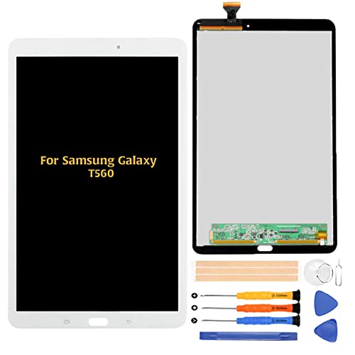 A-MIND for Samsung Galaxy Tab E 9.6 T560 T561 Touch Screen Digitizer LCD Display Assembly Repair Parts Kit,with Tools (White)