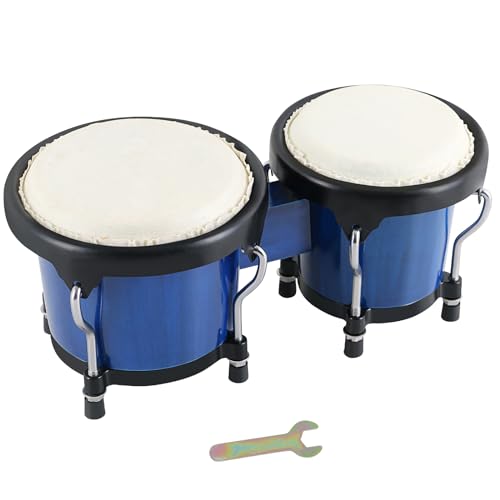 VANPHY Bongo Drum Set For Beginners, Natural Adult Bongos