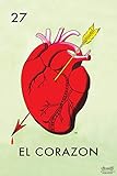27 El Corazon Heart Loteria Card Mexican Bingo Lottery Cool Wall Art Print Poster 12x18