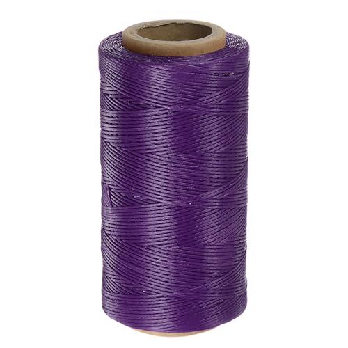 Hilo genérico para coser, hilo para tapicería 284 yardas 260 m, poliéster encerado, resistente al desgaste, cordón para bordado, algodón para acolchar y cuero, púrpura miniatura 1