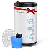 Umelome Asciugabiancheria da 6 kg, centrifuga a risparmio energetico e energetico, 2800 giri/min, asciugatura a gravità, bianco