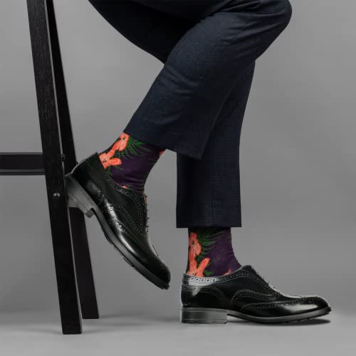 Image of Men's Leather Wingtip Derby Dress Shoes