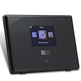 Ocean Digital Radio Tuner Model WR01C Spotify WiFi WLAN Internet Radio with Bluetooth Receiver, UPnP&DLNA, Audio Out Desktop Radio Airmusic Control APP- Black