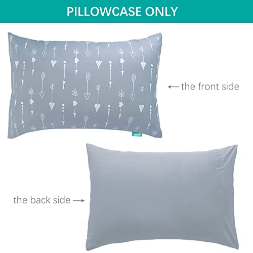 Image of Biloban 3-Piece Toddler Sheet Set Microfiber, Toddler Bedding Set Includes Crib Mattress Sheet, Flat Sheet and Envelope Pillowcase, Silky Soft, Breathable and Lightweight, Arrow