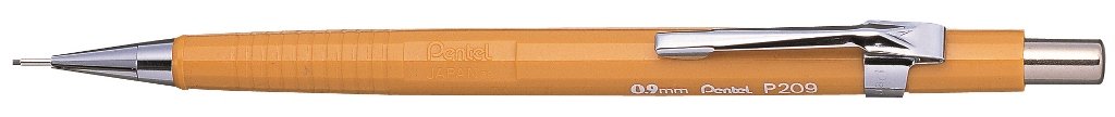 Pentel Sharp 200 P209-G Mechanical Pencil, 0.9 mm, HB Hardness, Yellow (Pack of 1)