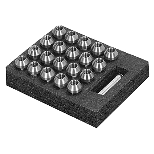 Image of Wheel Lug Nuts 20pcs Wheel Lug Nuts M14x1 5 Thread 2in Height T304 Stainless Steel AntiCorrosion Locking Lug Nuts