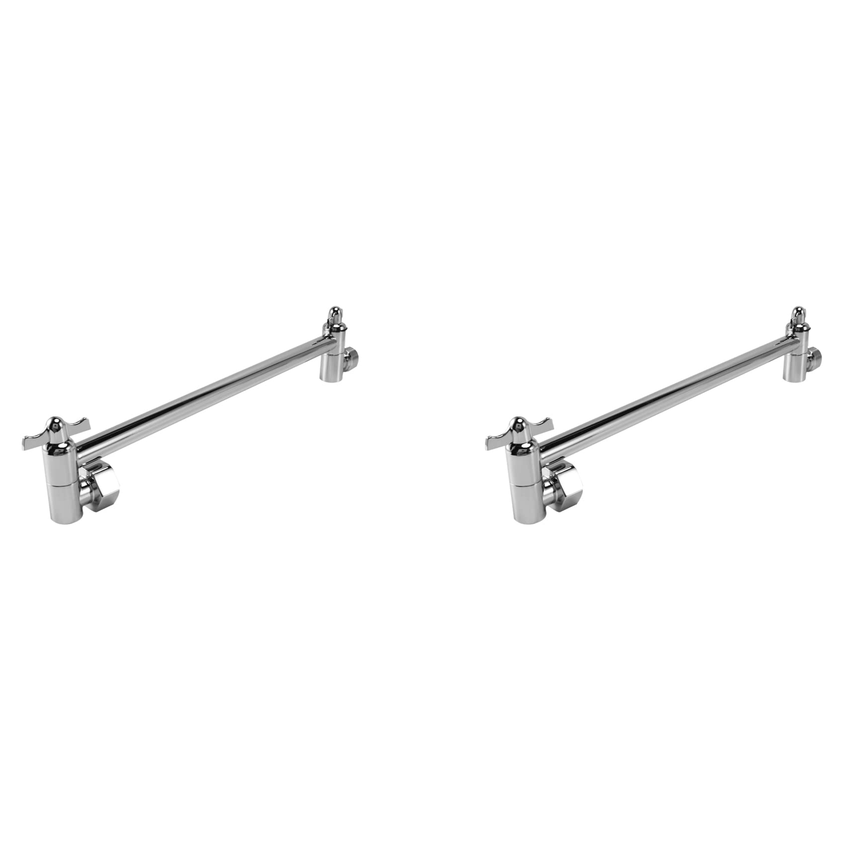Hndhbfgrt 2X Shower Arm Extension, Arm Extender,Adjustable Height Shower Head Arm,Brass Shower Head Extension Arm