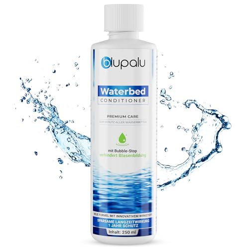 blupalu Wasserbett Conditioner Premium Care – 8x 250ml – Wasserbetten Konditionierer gegen Gerüche & Algen, Pflege für alle Wassermatratzen & Systeme aller bekannten Hersteller