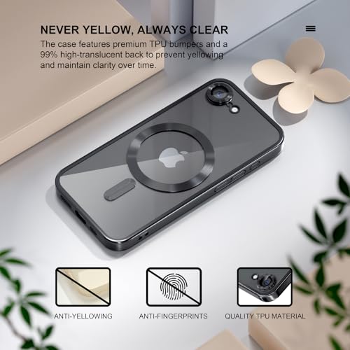 Image of Misea Magnetic for iPhone 17e / 16e Case Compatible with MagSafe Black