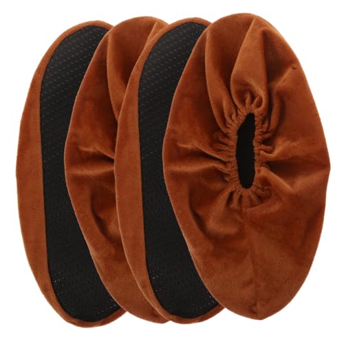 JOINPAYA Bowling Shoe Covers Non-Slip Thickened Sturdy Fabric 2 Pairs Washable Indoor Protectors for Home and Office