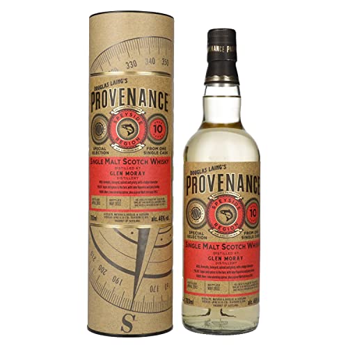 Douglas Laing PROVENANCE Glen Moray 10 Years Old Single Cask Malt 2012 46% Vol. 0,7l in Giftbox Cover