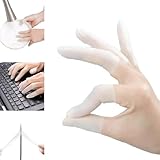 Gel Finger Cots, Disposable Latex Finger Covers for Working, Crafts, and Wound Care - 50 Pack of Flexible Finger Cots for Enhanced Grip & Protection