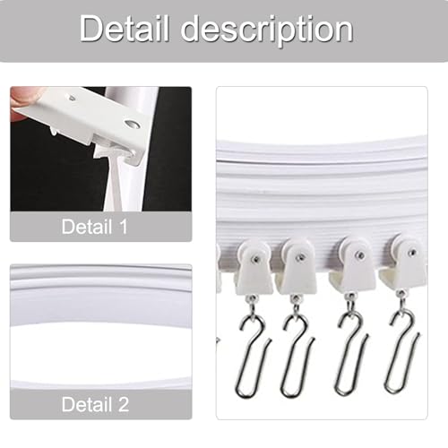 Solution de suspension de rideau sans couture pour chambre - 4
