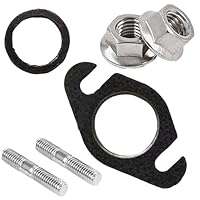 HAPPOW Krümmerdichtung Auspuffdichtung Dichtungssatz für Yamaha Aerox 50ccm 2T Roller - Inkl. M6 x 32mm Stehbolzen & 2 M6 Muttern